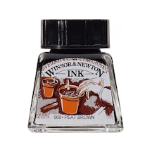 Winsor & Newton Drawing Ink Çizim Mürekkebi 14ml Peat Brown 469