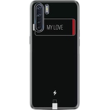 Oppo A91 Kılıf Silikon My Love 1402 Siyah