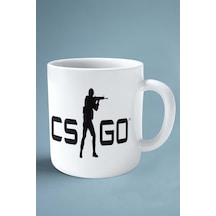 Counter Strike Cs 2 Csgo Oyun Baskılı Kupa Bardak Çift Taraflı Kişiye Özel Model 72 Çok Renkli