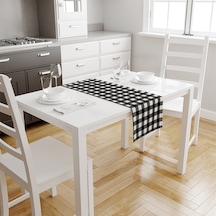 Adawall Siyah - Beyaz Kare Runner