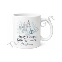 Mühendislik Öğrencisine Hediye Baskılı Kupa Bardak Özel Tasarım Mug Beyaz / Çok Renkli