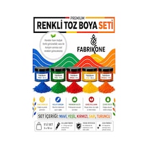 Toz Mum Boyası Seti 10 Cc 5'li Soya & Parafin Wax Için Kırmızı, Sarı, Mavi, Yeşil, Turuncu Bkfab5ksrmyt10g Çok Renkli