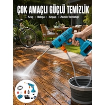 Mey İthalat Şarjlı Oto Yıkama, Bahçe Sulama Tabancası Makinesi Yüksek Basınçlı