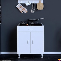 Set Altı Dolap Mutfak Dolabı Çok Amaçlı Dolap Tüp Dolabı Çekmeceli Beyaz