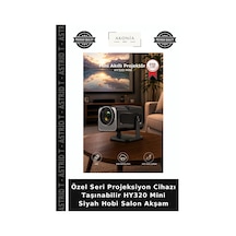 Özel Seri Projeksiyon Cihazı Taşınabilir Hy320 Mini Siyah Hobi Salon Akşam