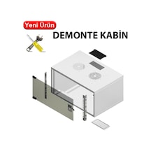 Freelink U1082 7u Duvar Tipi Rack Kabin 600 450 Mm - Demonte, Beyaz