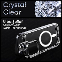 İphone 11 Pro İçin Magsafe İle Uyumlu Şeffaf Kılıf Kristal Berraklığında Materyal Polikarbonat Arka Kısım Ve Si Diğer