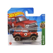Hot Wheels - 21 Ford Bronco - Mud Studs 1/5 - Hcw91 - Short Card - Arazi Aracı - Kırmızı - Mattel 2022