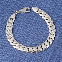 925 Ayar Gümüş 10 x 13 mm Sade Zincir Bileklik