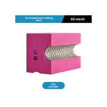 Geeroyoo Kavisli Kenar Taşlama Aleti: Seramik, Granit, Mermer İçin Yuvarlatma, Pürüzsüzleştirme Ve Parlatma Aracı Kavisli Elden Taşlama Bloku 60