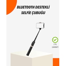 Bluetooth Lu Işıklı Selfie Çubuğu Katlanabilir, 130 Cm