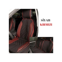 Volvo V50 Oto Koltuk Minderi Ön Arka 5'li Takım Siyah Kırmızı Scr