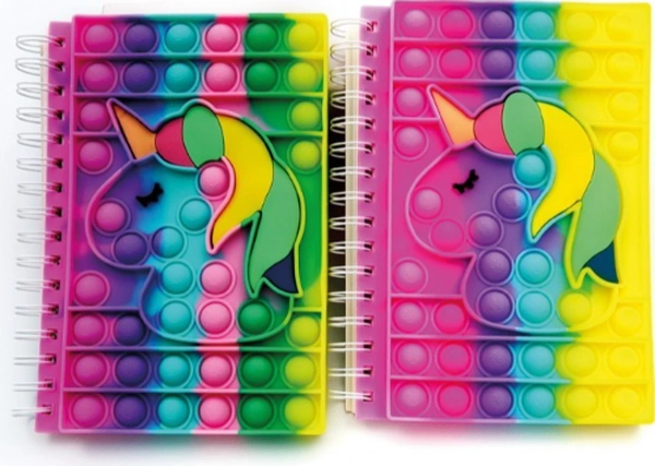 River World Defter Hatıra İçin Tasarımı Unicorn Pop-ıt Çok Renkli