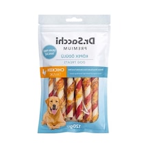 Tahılsız Çift Renkli Sığır Derisi Köpek Ödülü 5" 12 Gr 10'lu 15x9