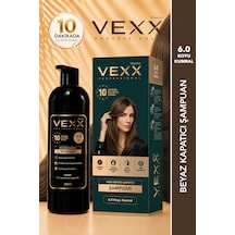Vexx Professional Beyaz Kapatıcı Pratik Boya Şampuan Koyu Kumral 6.0 Amonyaksız Formül 300 Ml.