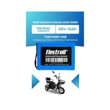 Yuki Pony One Batarya Standart Kapasite Lifepo4 48v 12ah Elektrikli Motorsiklet Bataryası
