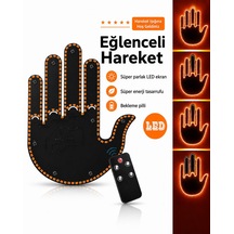 Uzaktan Kumandalı El Orta Parmak Led Araba İçin Led Işık
