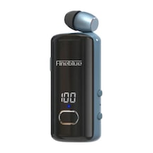 Fineblue F580 Dijital Göstergeli Makaralı Titreşimli Bluetooth Kulaklık Mavi
