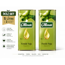 Çotanak Fındık Yağı 5 L Teneke X 2 Adet
