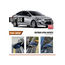 Otoçizgi Hyundai Accent Blue Batman Yarasa Ayna Kapağı Piano Black Abs Pla Otoçizgi