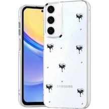 Mey İthalat Samsung Uyumlu Galaxy A15 4g Fiyonk Desenli Kapak - Desen 3 Şeffaf