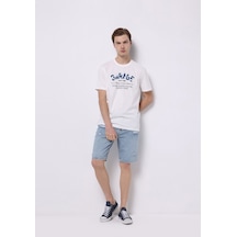 Colin's Colins Regular Fit Orta Bel Düz Erkek Bleach İndigo Astarsız Denim Jean Şort Cl1073803 Q1.v1 Dn44131 Denim