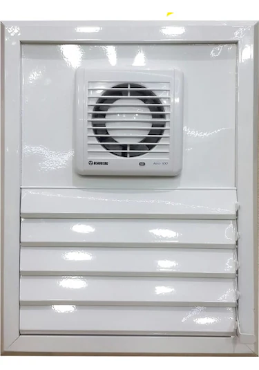 45 52 Cm Üstten Motorlu Telli Alüminyum Menfez 15 Cm Fan