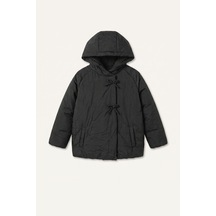 Defacto Kapüşonlu Mont Kız Bebek H3661a526aubk27 Siyah-bk27