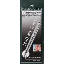 Faber Castel Tükenmez Kalem 1440 Siyah 10'lu