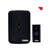 Horoz Maxid 4,5vdc Full Siyah Kablosuz Kapı Zili