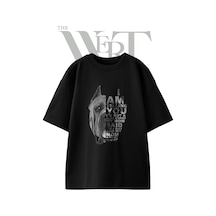 Thewert Cane Corso Tasarım Baskılı Ünisex Siyah Oversize T-shirt