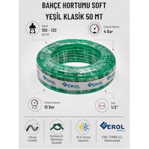 Bahçe Hortumu Soft Yeşil Klasik 50 Mt