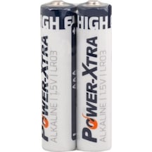 Power-Xtra LR03 Alkalin AAA Shrink İnce Kalem Pil 2'li