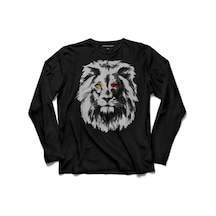 Galatasaray Aslan Kafa Lıon Head Uzun Kollu Tişört Baskılı Çocuk T-shirt 001
