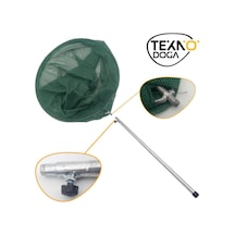 TEKNO DOĞA 40x60 Teleskopik Balık Avı Kepçesi Metal Saplı Yeşil