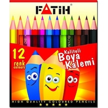 Fatih Kuru Boya 12li Kısa - 5 Adet Çok Renkli
