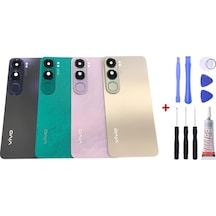 Vivo V40 Lıte Mor Arka Cam Kapak Pil Kapağı Tamir Set B7000 Set Mor