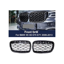 Bmw X5 E70 Diamond Ön Panjur Izgara 2006-2013 Arası Pianoblack