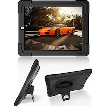 Apple Uyumlu iPad 2 3 4-Shockproof Katmanlı Standlı Zırh Kılıf (323355826)