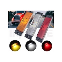 Ahmet Otomotiv 4 Ledli Dekoratif Lamba Side Marker Yan-ön-arka Tır-kamyon-karavan-pickup-karavan Beyaz Renk