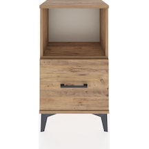 Arges Komodin Tek Raflı Tek Çekmeceli 44x30x80 Çam-çam Çam