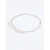 Jimmy Key Jimmy Key Gümüş Rengi Detaylı Zincir Kemer 6sw417617161
