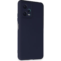 Xiaomi Redmi Note 12 5g Uyumlu Kılıf Nano İçi Kadife Silikon - Lacivert
