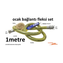 Doğalgaz Ocak Fleksi 100 Cm Gaz Hortumu 1 Metre Uzunluk