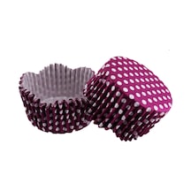 Cupcake Kalıbı Pet Kapsül Dalgalı Kek Kalıbı 65X38 Mm 100 Adet N11.1118