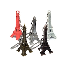 Paris Eyfel Kulesi Renkli 3D Metal Anahtarlık 5 Adet