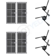 Dreame X40 Ultra Uyumlu Hepa Filtre Ve Yan Fırça-8 Parça