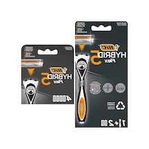 Erkek Tıraş Bıçağı Seti - 1 Sap, 2 Başlık Ve 4 Yedek Kartuş İle Kombinasyon