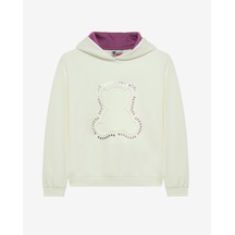 Skechers G 2xı-lock Loose Fit Sweatshirt Büyük Kız Çocuk Beyaz Sweatshirt Sk242035-102 Beyaz