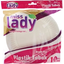 Plastik Büyük Boy Tabak 10'lu